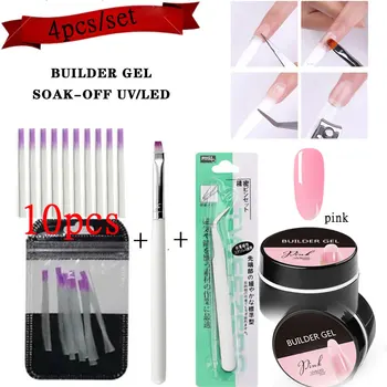 4pcs/SET Quick Building Gel Set Poly Gel For Finger Extension UV Gel Polish Forms for Nail Extension Manicure nail polish gel
4pcs/SET Quick Building Gel Set Poly Gel For Finger Extension UV Gel Polish Forms for Nail Extension Manicure nail polish gel
