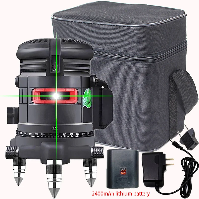 green beam 5 Line 6 Points 360 degrees rotary outdoor mode - receiver and tilt slash available auto line laser level
green beam 5 Line 6 Points 360 degrees rotary outdoor mode - receiver and tilt slash available auto line laser level