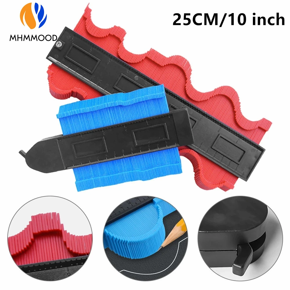 10 Inch 25CM Copy Gauge Contour Gauge Duplicator Contour Scale Template Wood Marking Tools Tiling Measuring Ruler
10 Inch 25CM Copy Gauge Contour Gauge Duplicator Contour Scale Template Wood Marking Tools Tiling Measuring Ruler