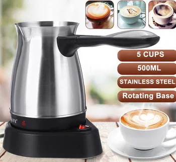 500ML 220V Stainless Steel Coffee Machine Greek Turkish Coffee Maker Portable Waterproof Electric Hot Boiled Pot Home Appliances
500ML 220V Stainless Steel Coffee Machine Greek Turkish Coffee Maker Portable Waterproof Electric Hot Boiled Pot Home Appliances