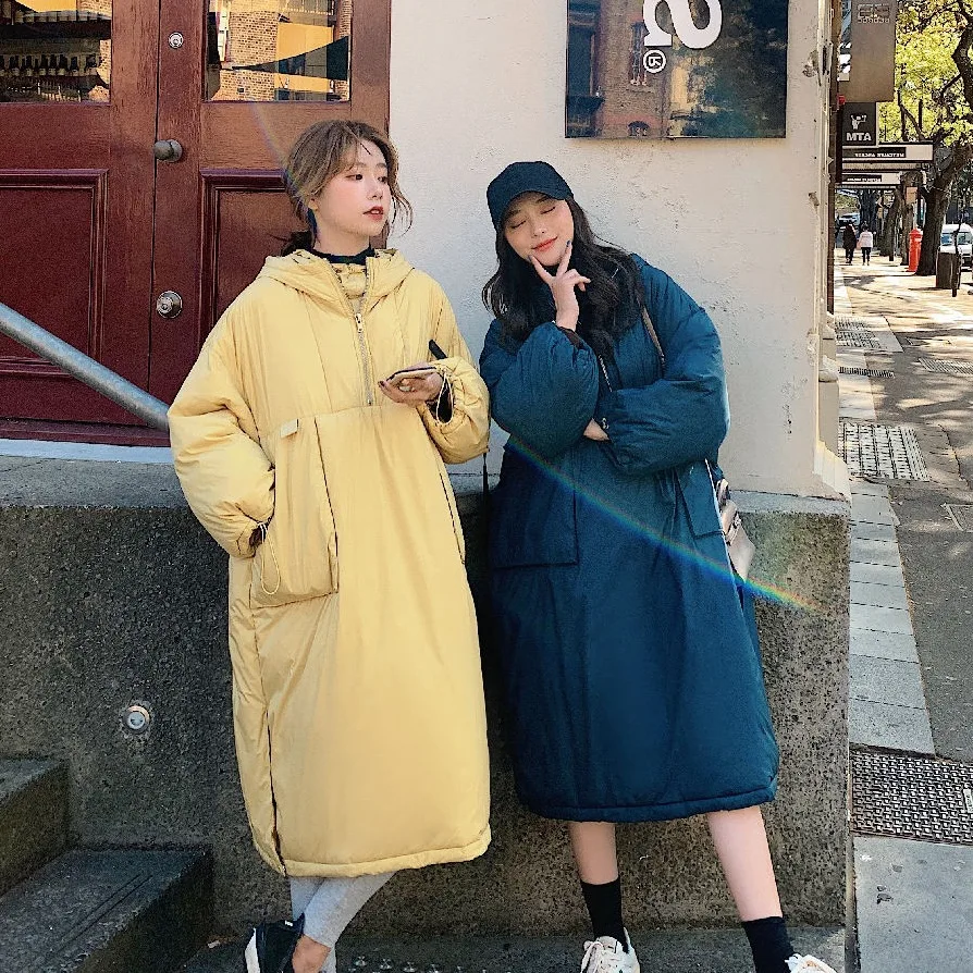 Photo Shoot Main Push 19 Korean-Style Yellow Mid-length Hooded Pullover Drawstring Cuff Best Friend down Coat Cotton Overcoat Wo
Photo Shoot Main Push 19 Korean-Style Yellow Mid-length Hooded Pullover Drawstring Cuff Best Friend down Coat Cotton Overcoat Wo