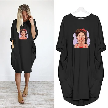 2020 Women Dress Long Sleeve Print Cute Girl Pocket Loose Fall Maxi Clothes Club Party Casual Plus Size 5XL Dresses Woman
2020 Women Dress Long Sleeve Print Cute Girl Pocket Loose Fall Maxi Clothes Club Party Casual Plus Size 5XL Dresses Woman