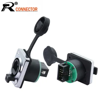 70pcs/lot Straight PCB Board RJ45 Female Jack Panel Mount IP65 Waterproof 8P8C RJ45 Ethernet Plug Socket Chassis Connector
70pcs/lot Straight PCB Board RJ45 Female Jack Panel Mount IP65 Waterproof 8P8C RJ45 Ethernet Plug Socket Chassis Connector