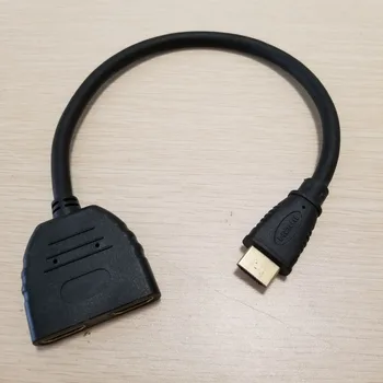 HDMI 1 to 2 Splitter Data Transfer HD Adapter Conversion Cable 1.4 Version Black 30cm
HDMI 1 to 2 Splitter Data Transfer HD Adapter Conversion Cable 1.4 Version Black 30cm