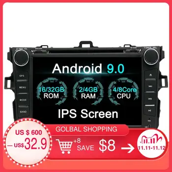 2 din Android 9.0 Car DVD Player For Toyota Corolla 2007 08 09 2013 Car GPS Navigation Head unit multimedia radio tape recorder
2 din Android 9.0 Car DVD Player For Toyota Corolla 2007 08 09 2013 Car GPS Navigation Head unit multimedia radio tape recorder