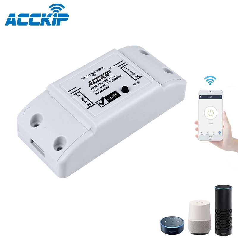 ACCKIP Hot Selling Wifi Wireless Circuit Breaker Universal Smart Light Switch Tuya APP Remote Control
ACCKIP Hot Selling Wifi Wireless Circuit Breaker Universal Smart Light Switch Tuya APP Remote Control