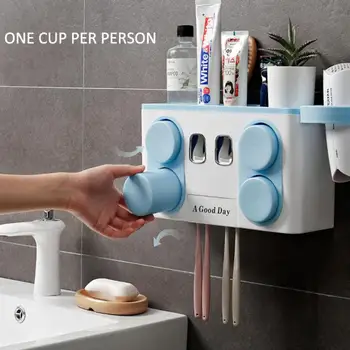 Wall-mounted Toothbrush Holder Bathroom Set Toothpaste Tube Squeezer Toothpaste Holder Bathroom Accessories Toothpaste Dispenser
Wall-mounted Toothbrush Holder Bathroom Set Toothpaste Tube Squeezer Toothpaste Holder Bathroom Accessories Toothpaste Dispenser