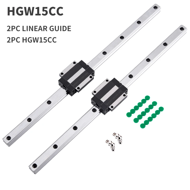 2pc linear guide HGR15 HGH15 arbitrary length +2pc HGW15CC linear bearing slider nc parts square guide
2pc linear guide HGR15 HGH15 arbitrary length +2pc HGW15CC linear bearing slider nc parts square guide