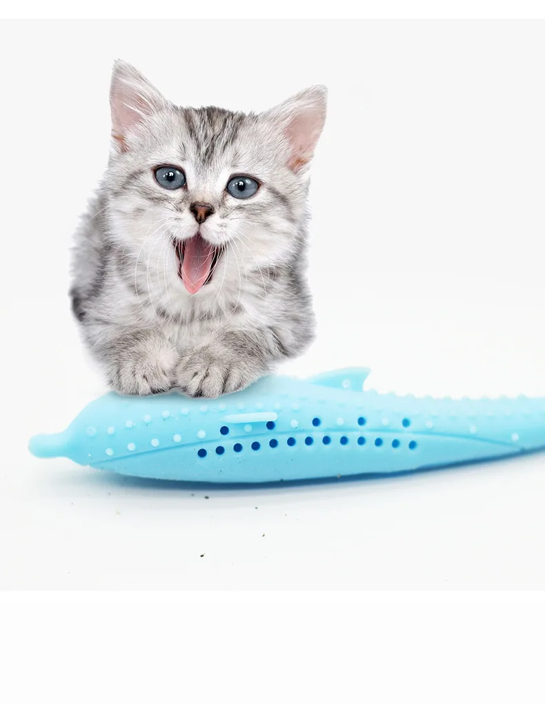 Pet Cat Toothbrush Cat Toy Fish Shape Catnip Flavor Silicone Molar Stick Teeth Cleaning Toy For Cats
Pet Cat Toothbrush Cat Toy Fish Shape Catnip Flavor Silicone Molar Stick Teeth Cleaning Toy For Cats