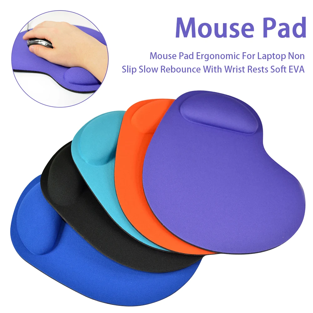 Ergonomic Office Portable Soft EVA With Wrist Rests Comfortable Mouse Pad Smooth Surface Slow Rebounce For Laptop Non Slip | Компьютеры и