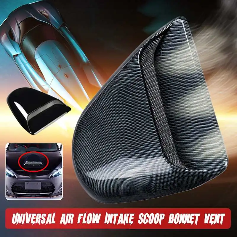 Carbon Fiber Look / Black Universal Decorative Bonnet Hood Scoop Car Air Intake Hood Vent Cover Fit For Audi For Benz For BMW
Carbon Fiber Look / Black Universal Decorative Bonnet Hood Scoop Car Air Intake Hood Vent Cover Fit For Audi For Benz For BMW