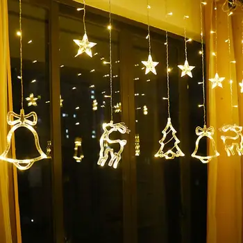 LED Christmas Star Garland Curtain Light Outdoor String Light Fairy lamp For Xmas Tree Holiday Wedding NEW Year Decor
LED Christmas Star Garland Curtain Light Outdoor String Light Fairy lamp For Xmas Tree Holiday Wedding NEW Year Decor