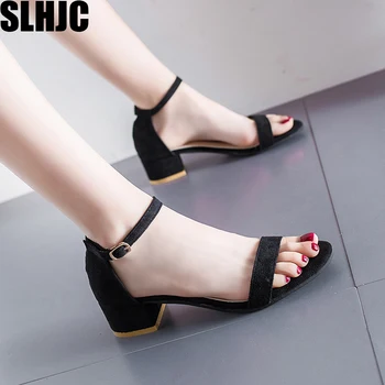 SLHJC Summer Sandals 4 CM Square Heel Classic Med Heels Sandals Rome Style Women Open Toe Ankle Buckle Cozy Shoes Pumps
SLHJC Summer Sandals 4 CM Square Heel Classic Med Heels Sandals Rome Style Women Open Toe Ankle Buckle Cozy Shoes Pumps