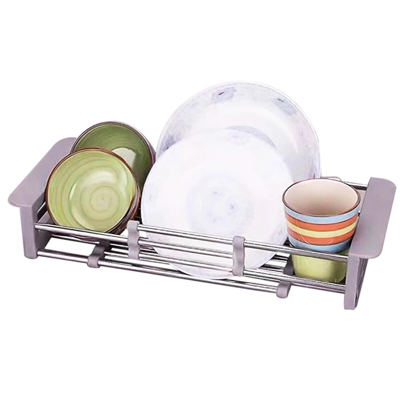 Stainless Steel Adjustable Telescopic Kitchen Over Sink Dish Drying Rack Insert Storage Organizer Fruit Vegetable Tray Drainer
Stainless Steel Adjustable Telescopic Kitchen Over Sink Dish Drying Rack Insert Storage Organizer Fruit Vegetable Tray Drainer