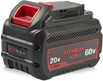 20V/60V 7.5Ah Max Lithium-ion Replacement Rechargeable Battery Compatible with DEWALT DCB606 Power Tool Batteries 7500mAh
20V/60V 7.5Ah Max Lithium-ion Replacement Rechargeable Battery Compatible with DEWALT DCB606 Power Tool Batteries 7500mAh