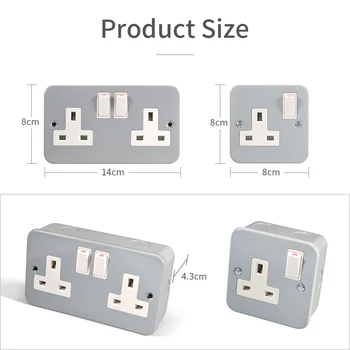 Wall Power Universal Socket Switched Outlet Portable Extension socket Power converter plug Adapter Single Double Control Tools
Wall Power Universal Socket Switched Outlet Portable Extension socket Power converter plug Adapter Single Double Control Tools