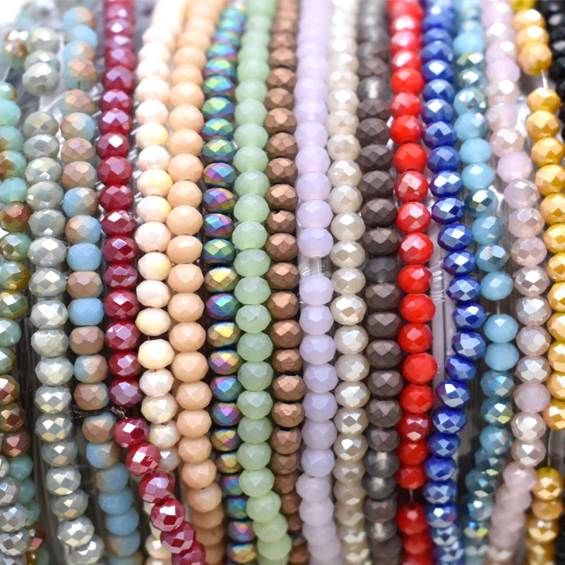 4mm 145pcs Two-tones Colors Crystal Rondelle Glass Faceled Charms Loose Spacer Beads for Jewelry Making Jewelry Diy Accessories
4mm 145pcs Two-tones Colors Crystal Rondelle Glass Faceled Charms Loose Spacer Beads for Jewelry Making Jewelry Diy Accessories
