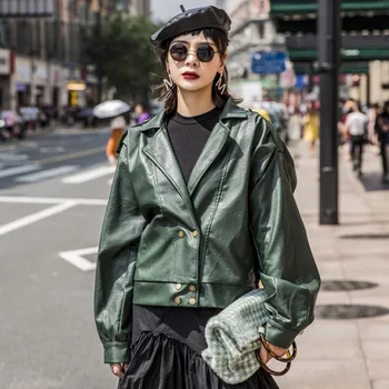 LANMREM 2020 Leather Jacket Female Spring And Spring New Loose Korean Version Of The Pu Leather Bat Casual Jacket Top 19B-a190
LANMREM 2020 Leather Jacket Female Spring And Spring New Loose Korean Version Of The Pu Leather Bat Casual Jacket Top 19B-a190