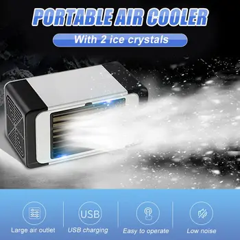 Home Desk Mini Air Conditioner Humidifier Purifier Portable Air Cooler With 2 Ice Crystals USB Air Cooler Fan Air Cooling Fan
Home Desk Mini Air Conditioner Humidifier Purifier Portable Air Cooler With 2 Ice Crystals USB Air Cooler Fan Air Cooling Fan