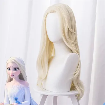 Olaf's Adventure II Princess Elsa Cosplay Wig Halloween Fancy Snow Grow Queen Elsa 65cm Long Wavy Party Gift + Free Wig Cap 
Olaf's Adventure II Princess Elsa Cosplay Wig Halloween Fancy Snow Grow Queen Elsa 65cm Long Wavy Party Gift + Free Wig Cap