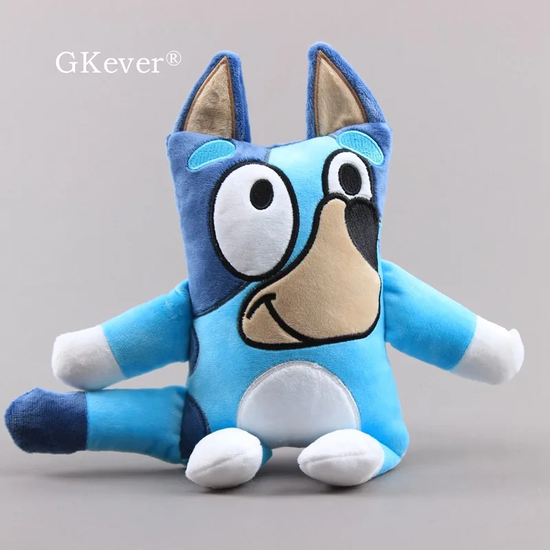 blue stuffed dog