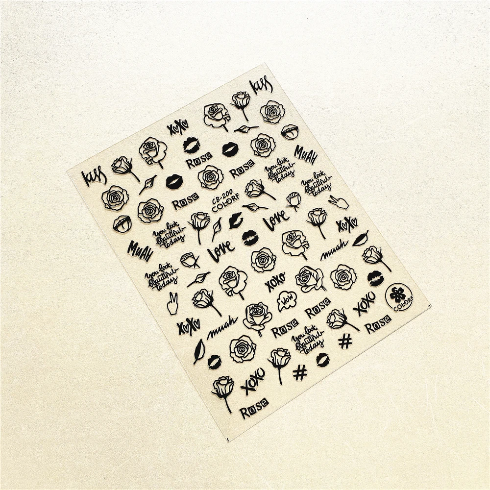 CB-200 CB-201 Rose red lips 3D Back glue Nail Art Stickers Decals Sliders Nail ornament decoration
CB-200 CB-201 Rose red lips 3D Back glue Nail Art Stickers Decals Sliders Nail ornament decoration