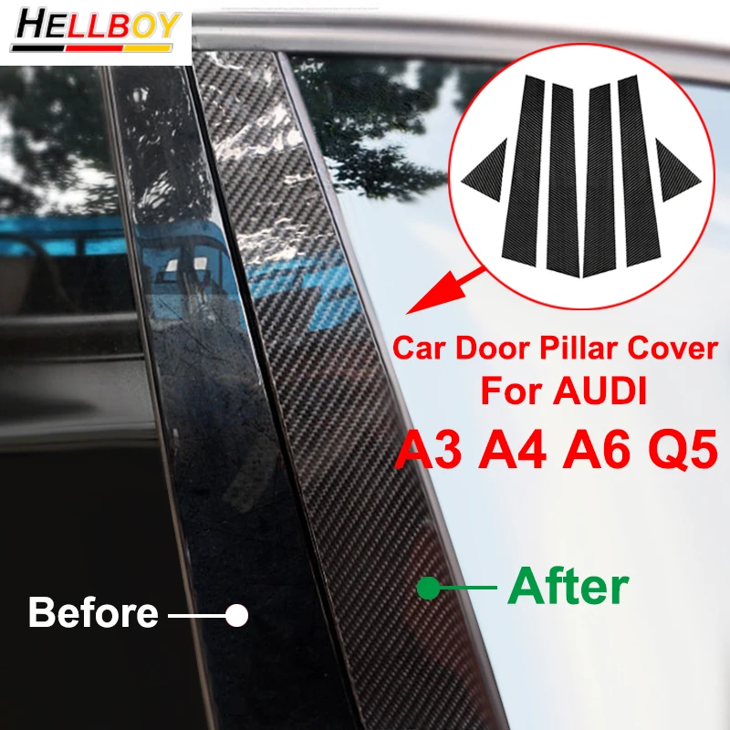 Carbon Fiber Car Door Window B Pillar Wrap Cover Trims Decorative Decal Sticker For AUDI A6 A4 A3 Q5 Accessories Car Styling
Carbon Fiber Car Door Window B Pillar Wrap Cover Trims Decorative Decal Sticker For AUDI A6 A4 A3 Q5 Accessories Car Styling