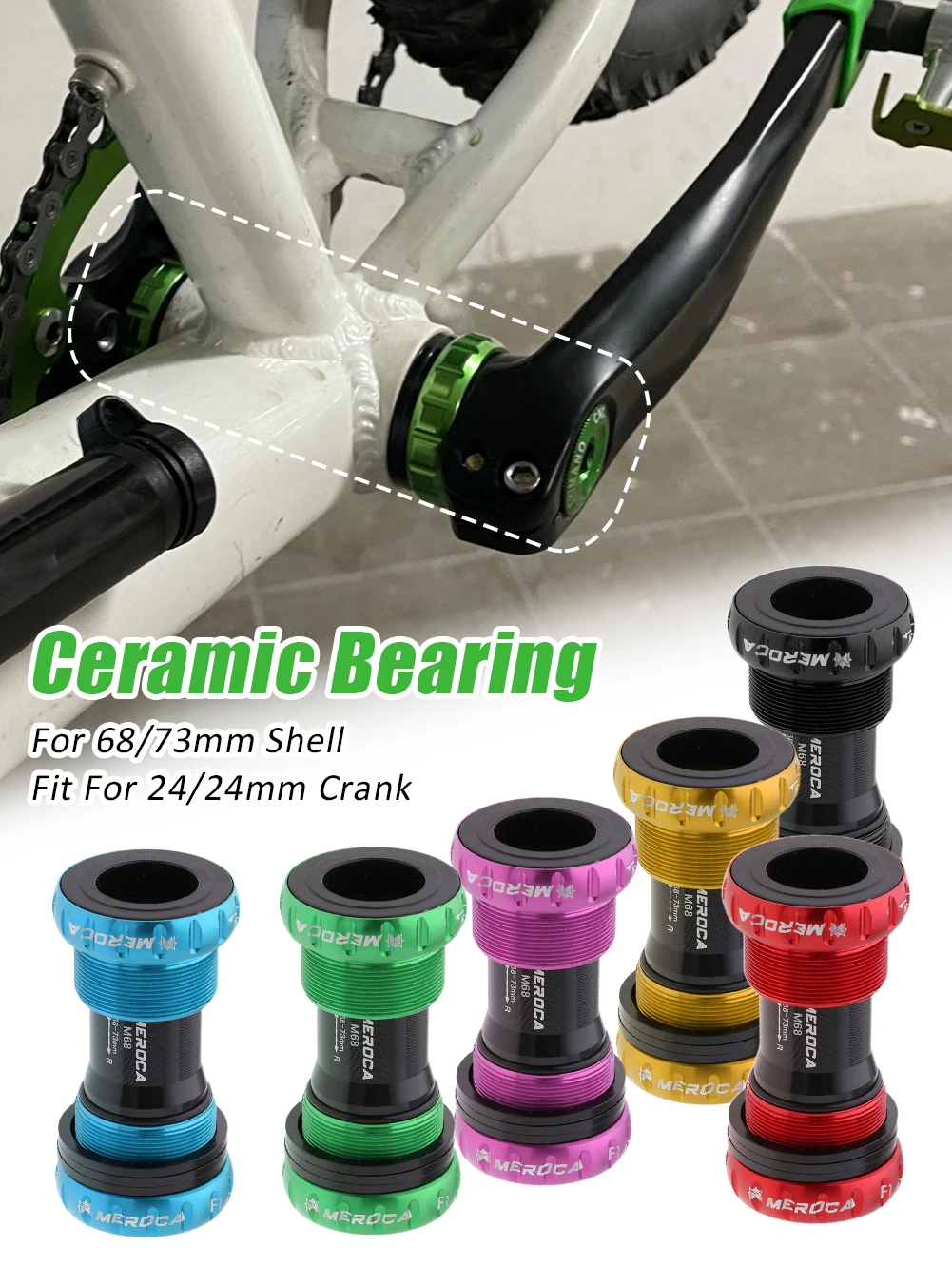MTB Hollow Bottom Bracket Threaded BB Cycling Aluminum Alloy Double Waterproof BSA 68/73mm Crank Set Axis Bicycle Accessories
MTB Hollow Bottom Bracket Threaded BB Cycling Aluminum Alloy Double Waterproof BSA 68/73mm Crank Set Axis Bicycle Accessories