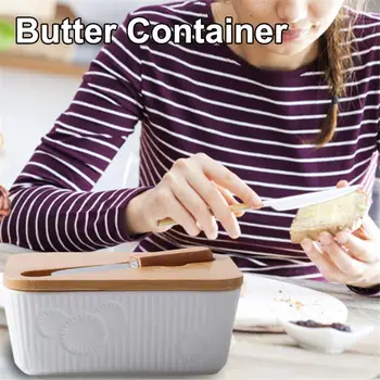 Enamel Butter Box Dish Fruit Preserve Storage Box New Butter Container With Wooden Lid Cover Cutter Kitchen Accessories
Enamel Butter Box Dish Fruit Preserve Storage Box New Butter Container With Wooden Lid Cover Cutter Kitchen Accessories