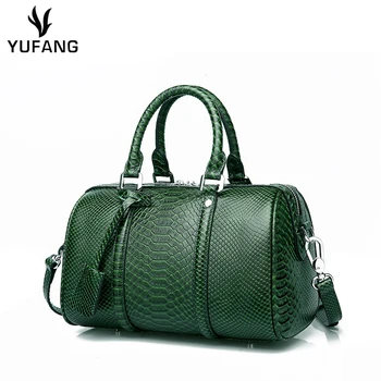 YUFANG Women Bag Genuine Leather Women's Handbag Fashion Serpentine Female Messenger Bag Brand Cowskin Boston Shoulder Bag
YUFANG Women Bag Genuine Leather Women's Handbag Fashion Serpentine Female Messenger Bag Brand Cowskin Boston Shoulder Bag