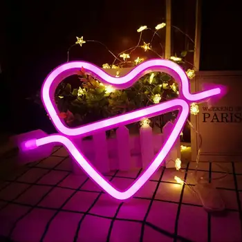 Heart Star Moon Plant Shape LED Night Lights USB Battery Powered Neon Luminaria Night Lamp for Children Bedroom
Heart Star Moon Plant Shape LED Night Lights USB Battery Powered Neon Luminaria Night Lamp for Children Bedroom