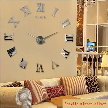 52 new diy wall clock home decor large roman mirror fashion modern Quartz clocks living room watch free shipping
52 new diy wall clock home decor large roman mirror fashion modern Quartz clocks living room watch free shipping