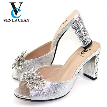 Latest Shoes for Summer Women Ladies Sandals with Heels Nigerian Women Party Pumps Decorated with Rhinestone Womens Shoes Heels
Latest Shoes for Summer Women Ladies Sandals with Heels Nigerian Women Party Pumps Decorated with Rhinestone Womens Shoes Heels