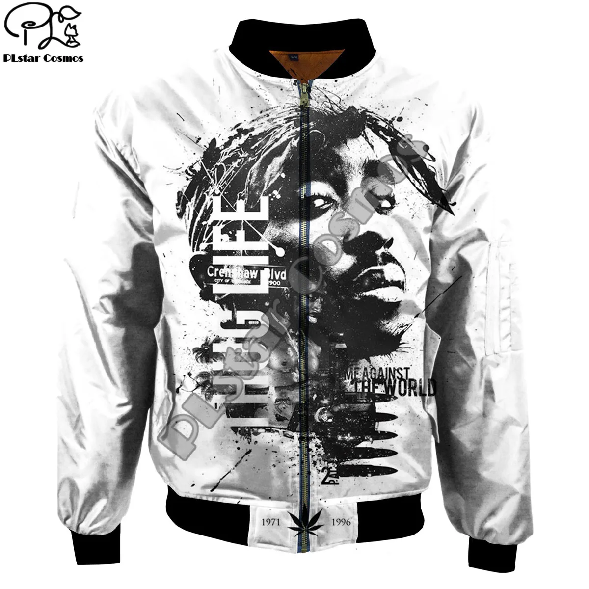 PLstar Cosmos Rapper 2pac Rapstar 3D Printed Trendy Hip-Hop Sportswear Unisex Casual Windbreaker Bomber Jacket Style-8
PLstar Cosmos Rapper 2pac Rapstar 3D Printed Trendy Hip-Hop Sportswear Unisex Casual Windbreaker Bomber Jacket Style-8