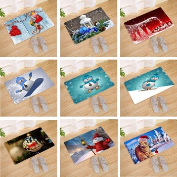 Merry Christmas Floor Mat Door Carpets Christmas Snowman Tree Santa Claus Flannel Patterned Carpet Home Decorations Kitchen Rugs
Merry Christmas Floor Mat Door Carpets Christmas Snowman Tree Santa Claus Flannel Patterned Carpet Home Decorations Kitchen Rugs