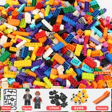 Bloques LegoINGlys de bloques de construcción 1000 piezas de ciudad Diy Creative Brick 106961 bloques de construcción educativos equipo creativo juguetes niños LegoINGlys bloques(China)