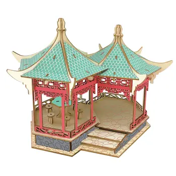 Yuanyang Pavilion DIY 3D Wooden Puzzle Woodcraft Assembly Kit Cutting Wood Toys For Christmas Gift 3195
Yuanyang Pavilion DIY 3D Wooden Puzzle Woodcraft Assembly Kit Cutting Wood Toys For Christmas Gift 3195