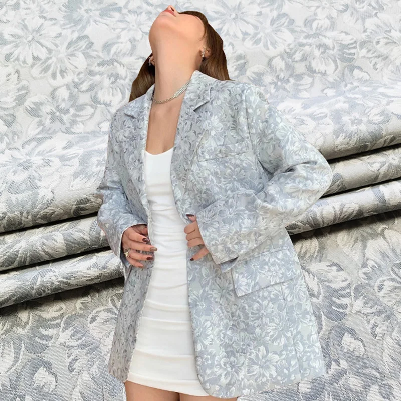 

Jacquard Fabric Polyester Fiber Wrinkle-resistant Non-fading Comfortable Suit Windbreaker Three-dimensional Brocade Fabrics