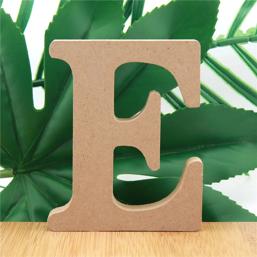 

1pc 10cm Wooden Letters Alphabet Name Design Art Crafts Standing DIY Word Letter Birthday Party Wedding Home Decor 3.94 Inches