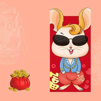 6pcs/set Lucky Rat Pattern Money Pocket Chinese New Year Red Envelope Spring Festival Birthday Hong Bao Cartoon Gift Bag Wedding 
6pcs/set Lucky Rat Pattern Money Pocket Chinese New Year Red Envelope Spring Festival Birthday Hong Bao Cartoon Gift Bag Wedding