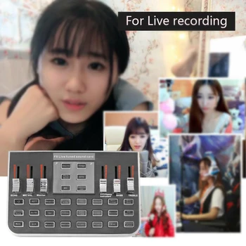 USB Sound Card Accessories Microphone Computer Phone Portable Streamer Live Broadcast Professional Studio 4 Modes Audio Mixer
USB Sound Card Accessories Microphone Computer Phone Portable Streamer Live Broadcast Professional Studio 4 Modes Audio Mixer