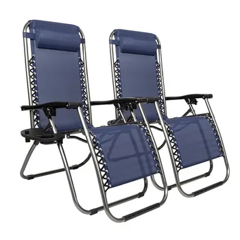 Folding Chair 2pcs Plum Blossom Lock Portable Folding Chairs with Saucer Blue 
Folding Chair 2pcs Plum Blossom Lock Portable Folding Chairs with Saucer Blue