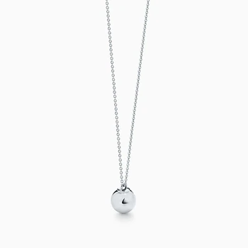 1:1 925 sterling silver necklace, exquisite and simple design hollow lucky ball lady pendant necklace jewelry holiday Gift
1:1 925 sterling silver necklace, exquisite and simple design hollow lucky ball lady pendant necklace jewelry holiday Gift