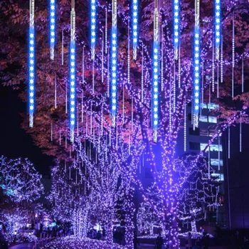 WasaFire 2pcs/set Meteor Lights LED Rain Light 20 Tubes 960 LEDs (2 Pack) 50cm Christmas Icicle Drop Lights String Wedding Decor 
WasaFire 2pcs/set Meteor Lights LED Rain Light 20 Tubes 960 LEDs (2 Pack) 50cm Christmas Icicle Drop Lights String Wedding Decor