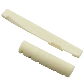 50pcs Cattle Bone 6 String Slotted Bridge Saddle and Nut Set for Folk Acoustic Guitar
50pcs Cattle Bone 6 String Slotted Bridge Saddle and Nut Set for Folk Acoustic Guitar