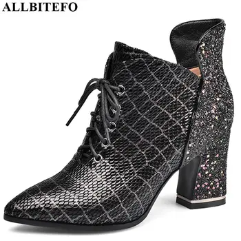 ALLBITEFO real genuine leather+Special materials Frenulum women boots leisure ankle boots Autumn Winter fashion girls boots
ALLBITEFO real genuine leather+Special materials Frenulum women boots leisure ankle boots Autumn Winter fashion girls boots