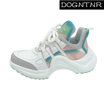 Hot Selling Arched Fashion Shoes Ultra Breathable Mesh Leather Casual Shoes Lace Up Trainers Brand Street Styles Women Sneakers
Hot Selling Arched Fashion Shoes Ultra Breathable Mesh Leather Casual Shoes Lace Up Trainers Brand Street Styles Women Sneakers