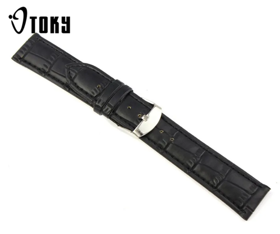 OTOKY 18/20/22 мм кожаный ремешок для часов черный коричневый Ремешок наручные часы