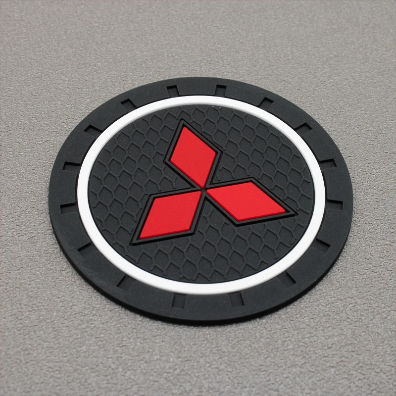 Car-Styling-PVC-Car-non-slip-coaster-Mat-Case-For-Mitsubishi-Lancer-Asx-Outlander-Pajero-l200 (2)