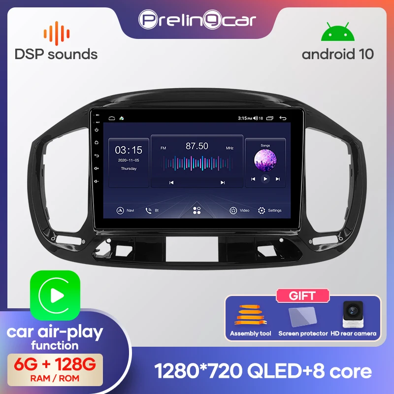 Автомагнитола Prelingcar 2 Din Android 10 0 без DVD мультимедийный видеоплеер GPS-навигация для